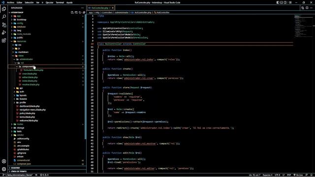 6 - CRUD Roles - Tienda Online con Laravel 9 смотреть онлайн