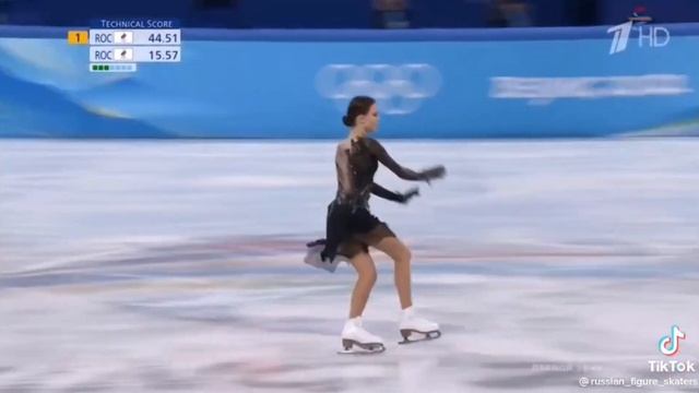 Анна Щербакова фигурное катание олимпиада в Пекине 2022?