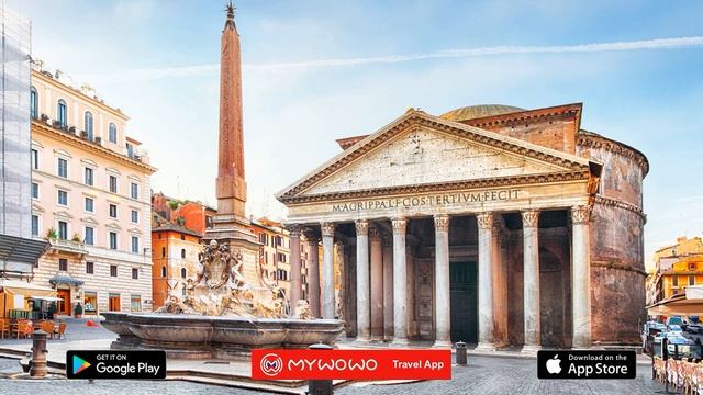 Пантеон – Презентация – Рим – Аудиогид – MyWoWo Travel App смотреть онлайн
