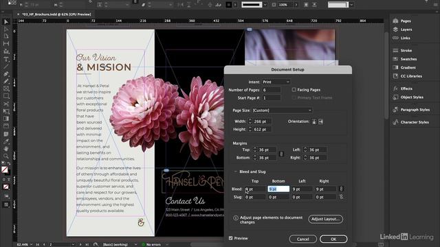 InDesign Tutorial - Setting bleed and slug guides for printing смотреть онлайн