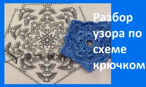 Прихватка из остатков пряжи крючком.