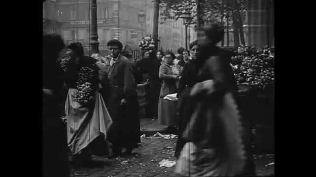 Кинохроника, Франция. Рынок в Париже 1917. France. The Fruit And Vegetables Market In Paris