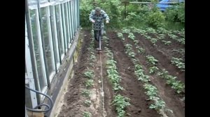 Окучивание картофеля с электролебедкой HD