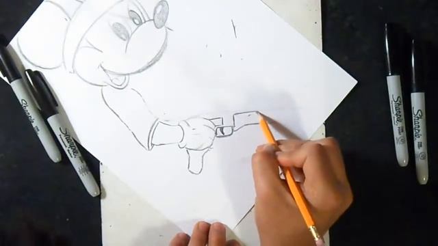 как рисовать Микки Мауса граффити смотреть онлайн
