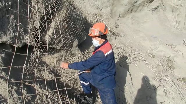 Торкретирование по сетки из проволоки ВР