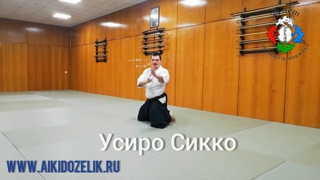 Базовые передвижения в Сувари Ваза Айкидо. Маэ Сикко/Усиро Сикко