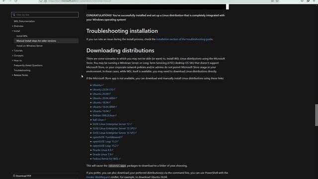 Установка WSL/WSL2 в Windows 10. смотреть онлайн