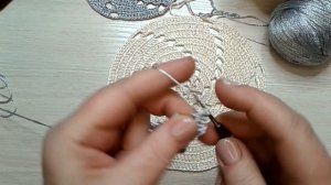 Вязание крючком . Элемент "Мельница"
