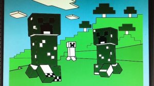РАСКРАШИВАЕМ МАЙНКРАФТ MINECRAFT | раскраски по клеточкам | рисуем простые рисунки