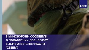 В Минобороны сообщили о подавлении дронов ВСУ в зоне ответственности "Севера"