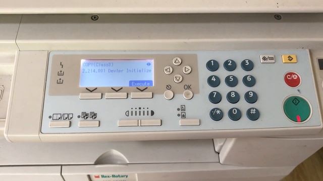 DEVELOPER initialization RICOH MP1600 MP2000 MP2550 MP3352 смотреть онлайн