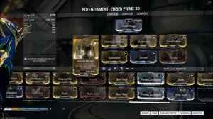 Ember Prime Warframe Build ITA