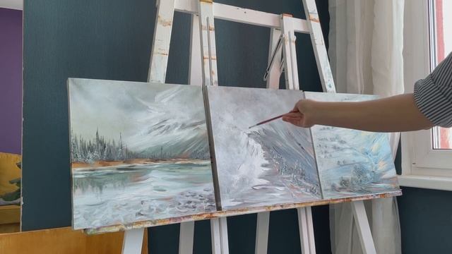 Процесс создания картины | художник Анна Гуречкина смотреть онлайн