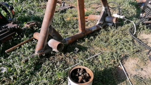 Второй сенокос. Самодельные вилы на заднюю навеску. смотреть онлайн