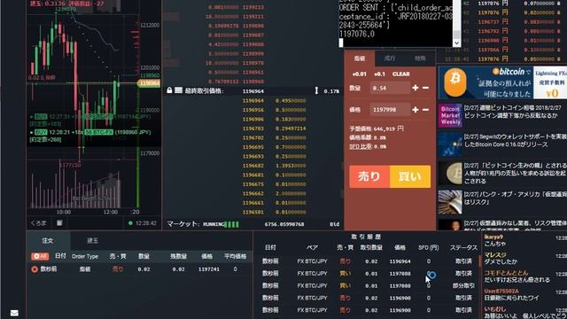 Top of the bookに指値を置くBOT [bitFlyer] смотреть онлайн