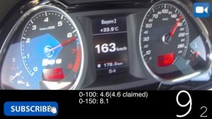 Audi RS6 V10 5.0 TFSI 0-250 km/h GREAT! Acceleration