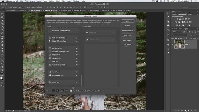 Custom Toolbar in Photoshop CC смотреть онлайн
