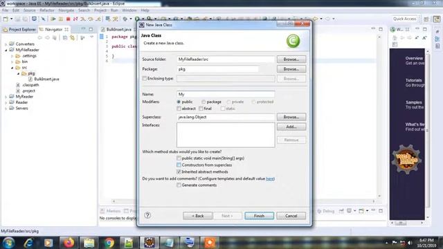 How to bulk Insert data form text file in Oracle Db using java Eclipse смотреть онлайн