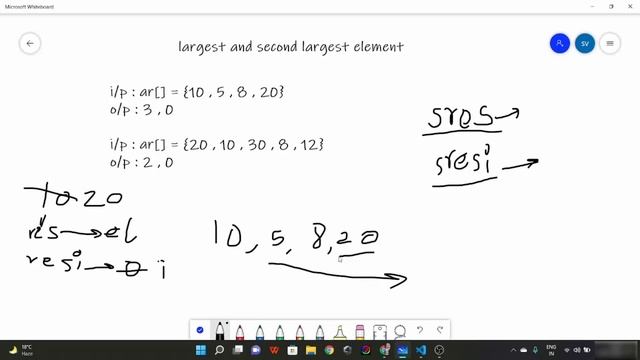 Data Structures And Algorithms - Find Largest Element and Second Largest Element in an Array