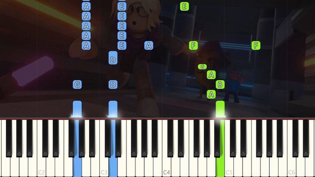 Piggy Roblox - Willow Theme - Piano Tutorial смотреть онлайн