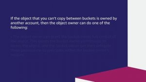 Why can’t I copy an object between two Amazon S3 buckets?