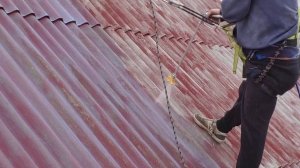 Мойка шифера и обработка антисептиком