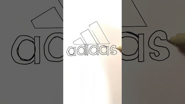 Adidas Logo Drawing in 60 Seconds