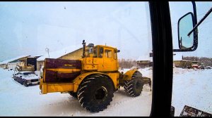 МТЗ 82.1 чистим дороги .....