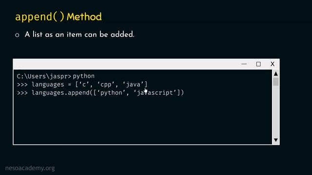 Adding Elements to a List in Python