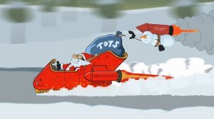 The Santa Run, Animated Short 2D Cartoon for Christmas