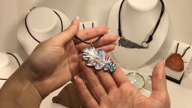 Серебряный кулон лист дуба L'ARBRE 970 смотреть онлайн