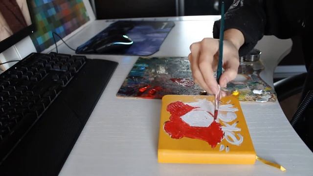 Рисую на Обложке Скетчбука Маслом | масляные краски / eksa смотреть онлайн