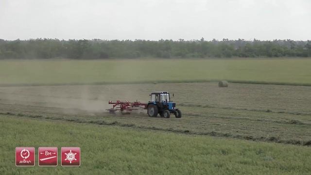 Грабли двухроторные прицепные Kolibri Duo
