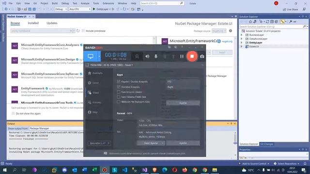 .Net Core 5.0 ile Emlak Sitesi - Entity Framework Core Paketleri Kurulması