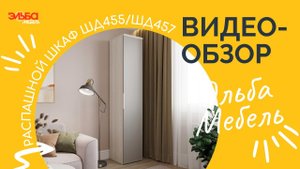 Одностворчатый распашной шкаф в двух вариантах - ШД455 и ШД457 / Обзор от Эльба Мебель