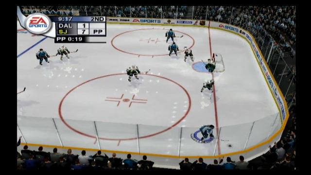 Game 1: Dallas Stars 2 San Jose Sharks 10 [NHL 2004]