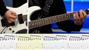 How to Play " Metallica - Blackened "  Guitar Rhythm w/Guitar Tabs
