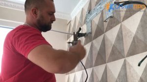 Установка кондиционера (сплит-системы) на заложенную трассу
