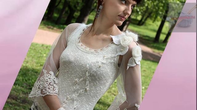 Красивые кофточки крючком с кружевом. Crochet beautiful blouse with lace. смотреть онлайн