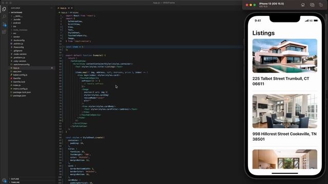 #24 Building a Home Listing Screen in React Native смотреть онлайн
