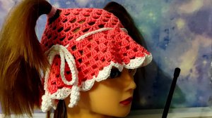 Детская, летняя панамка крючком. Подробное видео для начинающих.