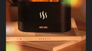 Ультразвуковой увлажнитель воздуха Flame Mist с эффектом пламени и подсветкой на 7 цветов