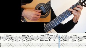 The four seasons, Winter, 2 nd mvt (Vivaldi), Guitar lesson, sheet and Tab