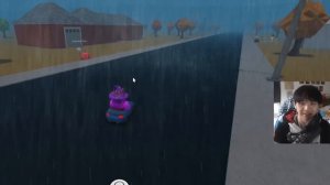 TRICK OR TREATING IN BLOXBURG WITH FACECAM... I'm a bat