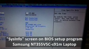 USB booting sequency on BIOS Setup for Samsung nt355v5c-s91m Laptop