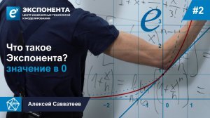 02. Что таĸое Эĸспонента? Значение в 0