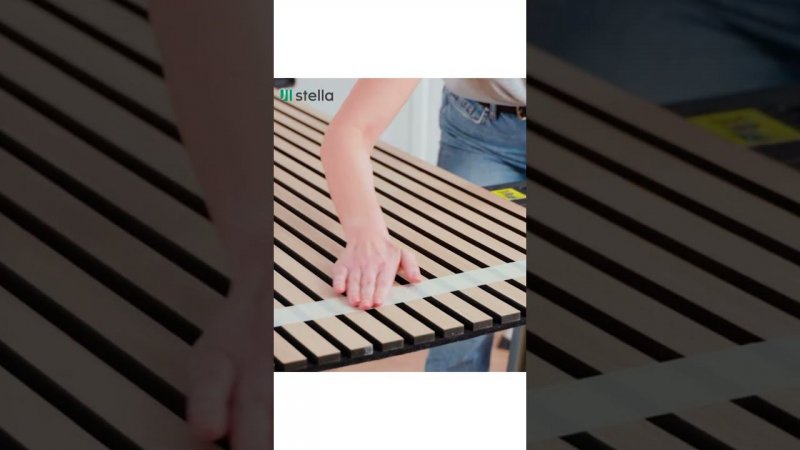 Монтаж стеновых акустических панелей Stella