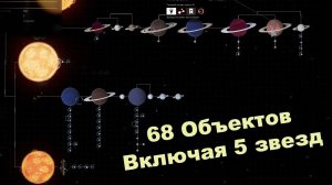 Elite: Dangerous - Сканирование системы  С 5 ЗВЕЗДАМИ И 68 ТЕЛАМИ.
