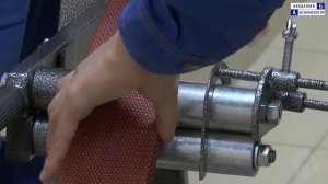 Намотка пожарных рукавов в двойную скатку с помощью специальной установки