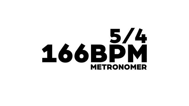 166 BPM Metronome 5/4 смотреть онлайн